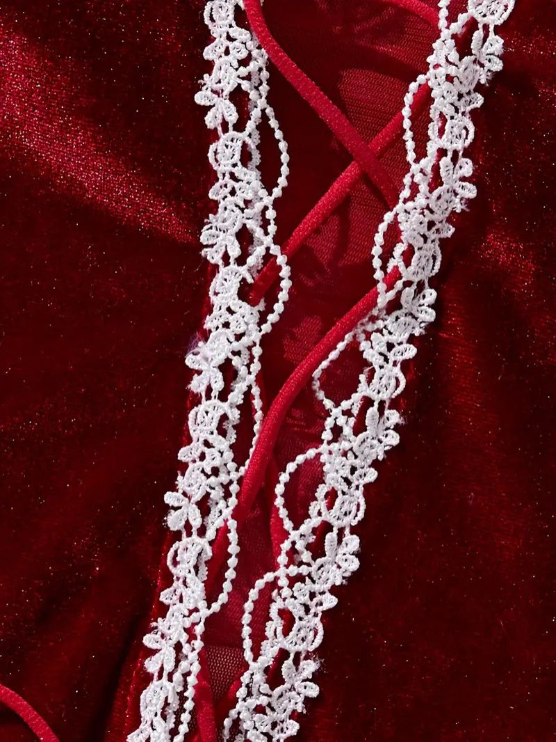 Irresistible Lingerie Set: Dress, Panties, Hairband & Tie