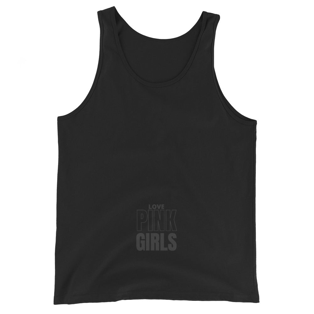 Love Pink Girls Black Tank Top
