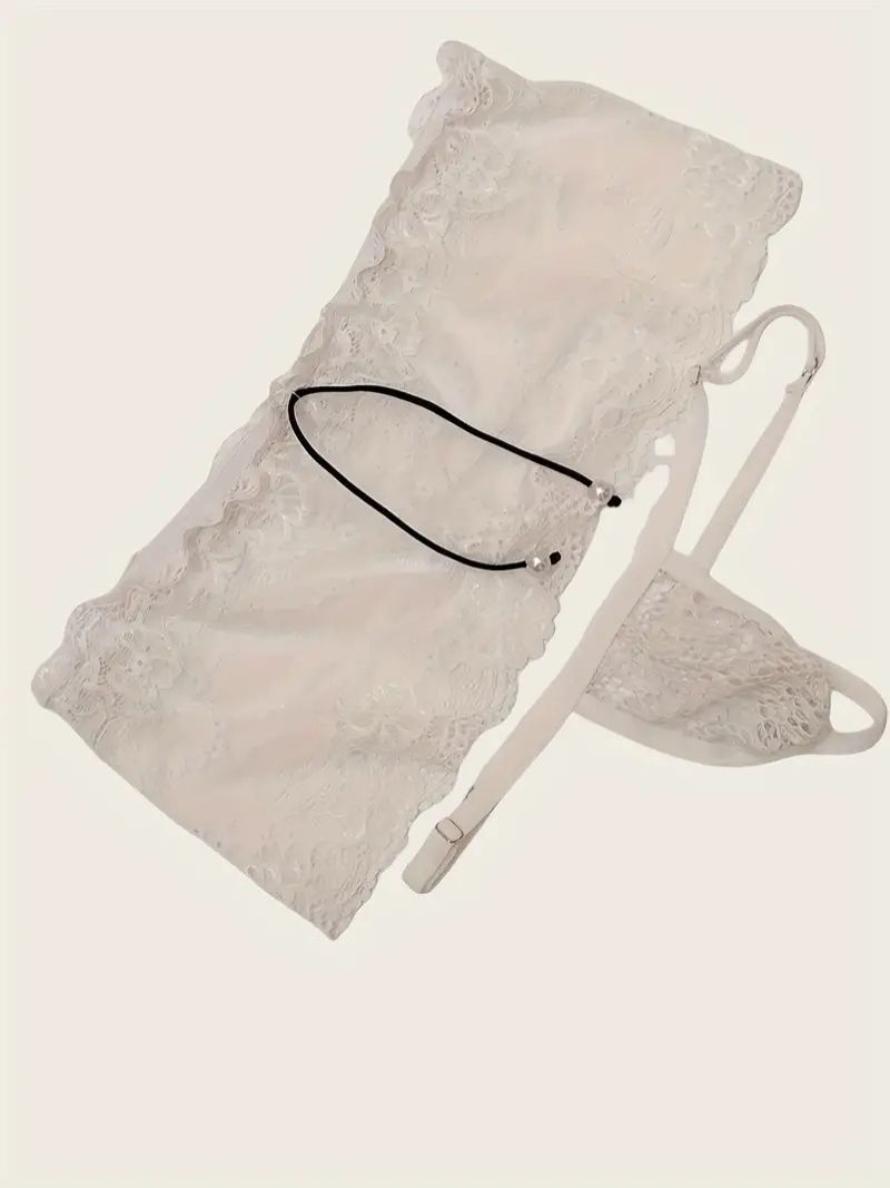 Men's Sensual Lace Thong - Sizes Small to Large