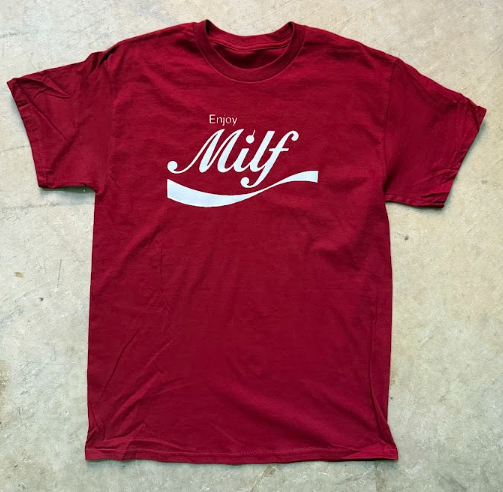 MILF Enjoy Cola Fitted T-shirt
