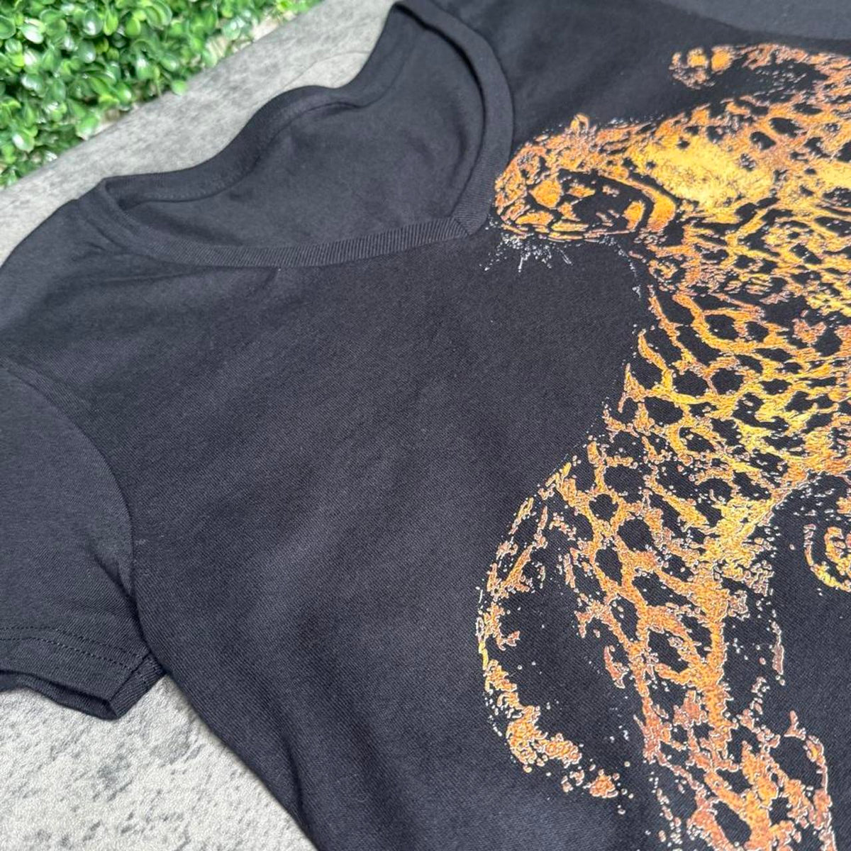 Twin Leopard Women's V-Neck Tee