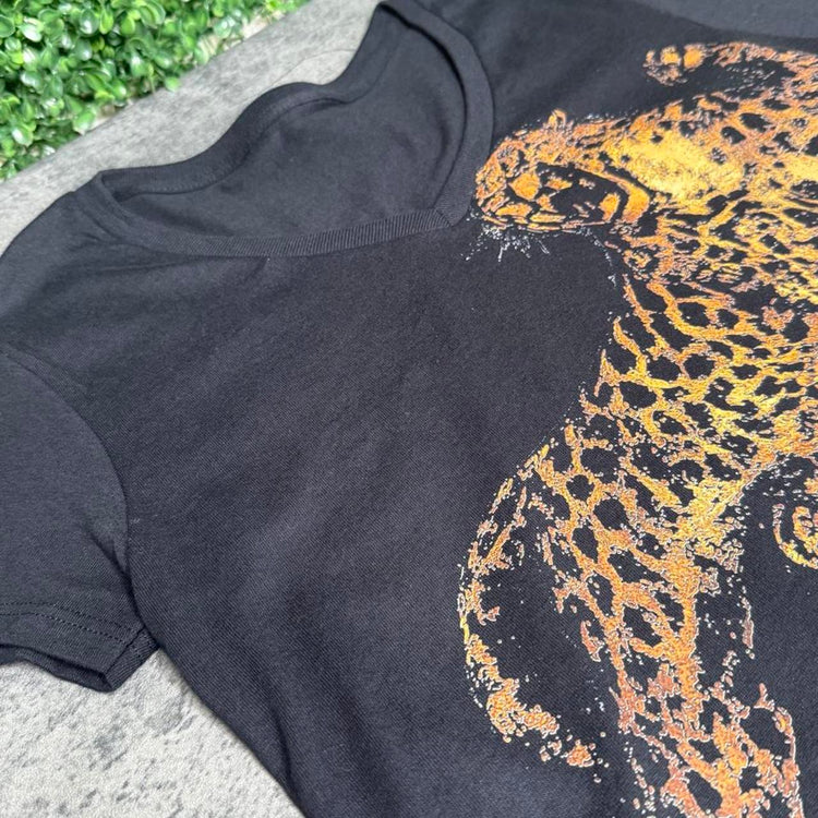 Twin Leopard Women's V-Neck Tee