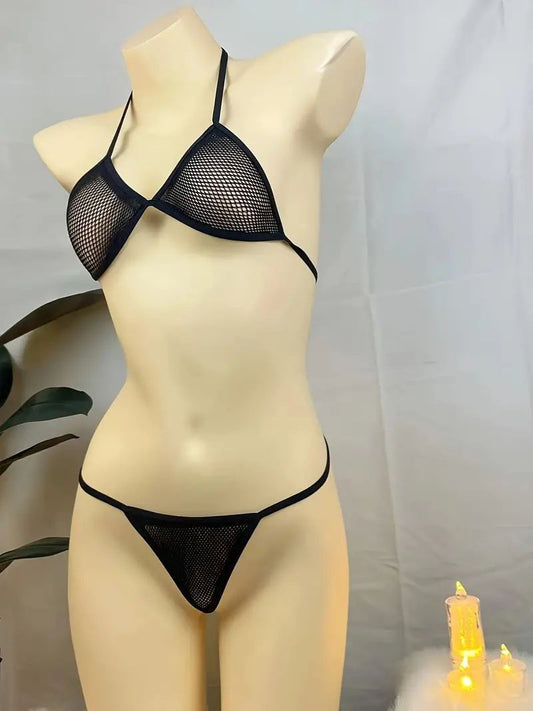 Sultry Silk Mesh Temptation Suit for Parties