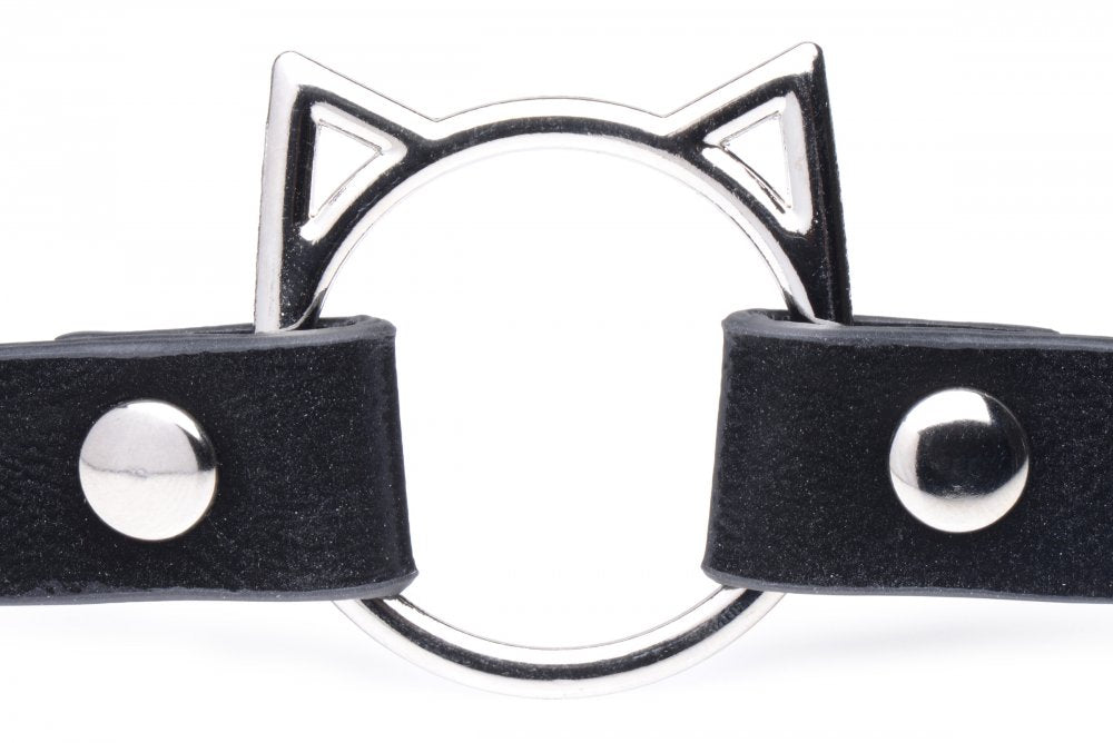 Black Kitty Ring Choker | O-Ring Collar Necklace