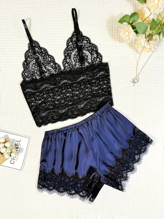 Elegant Scallop Lace Lingerie Collection