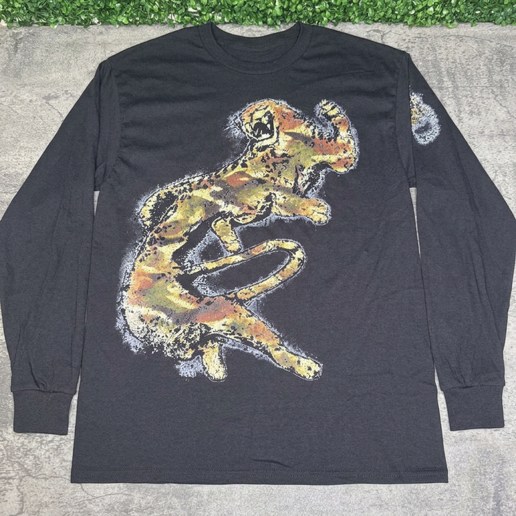 STONE Cheetah Camo long sleeve flat lay