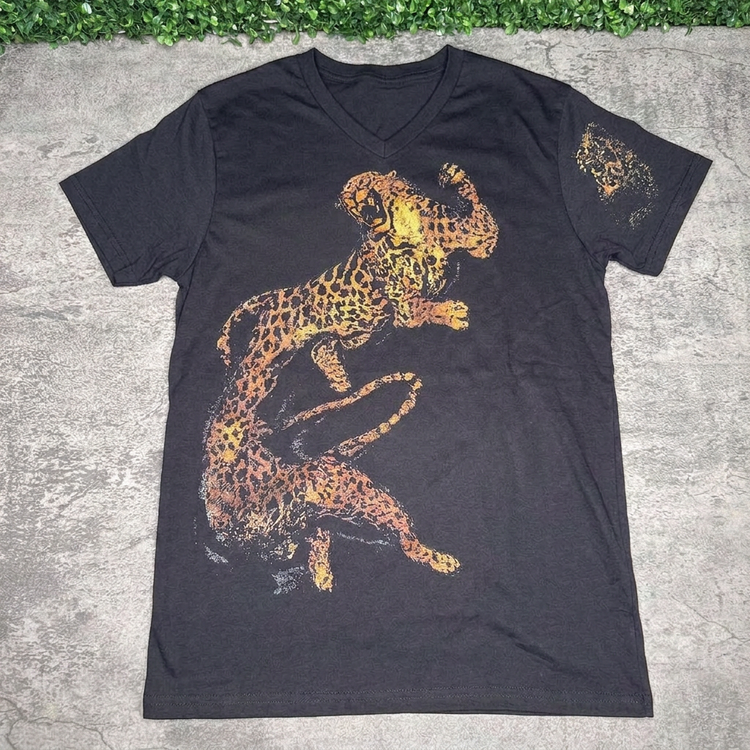 STONE Cheetah Men's V-Neck Tee