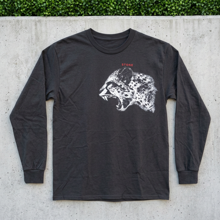 STONE Roaring Leopard long sleeve flat lay