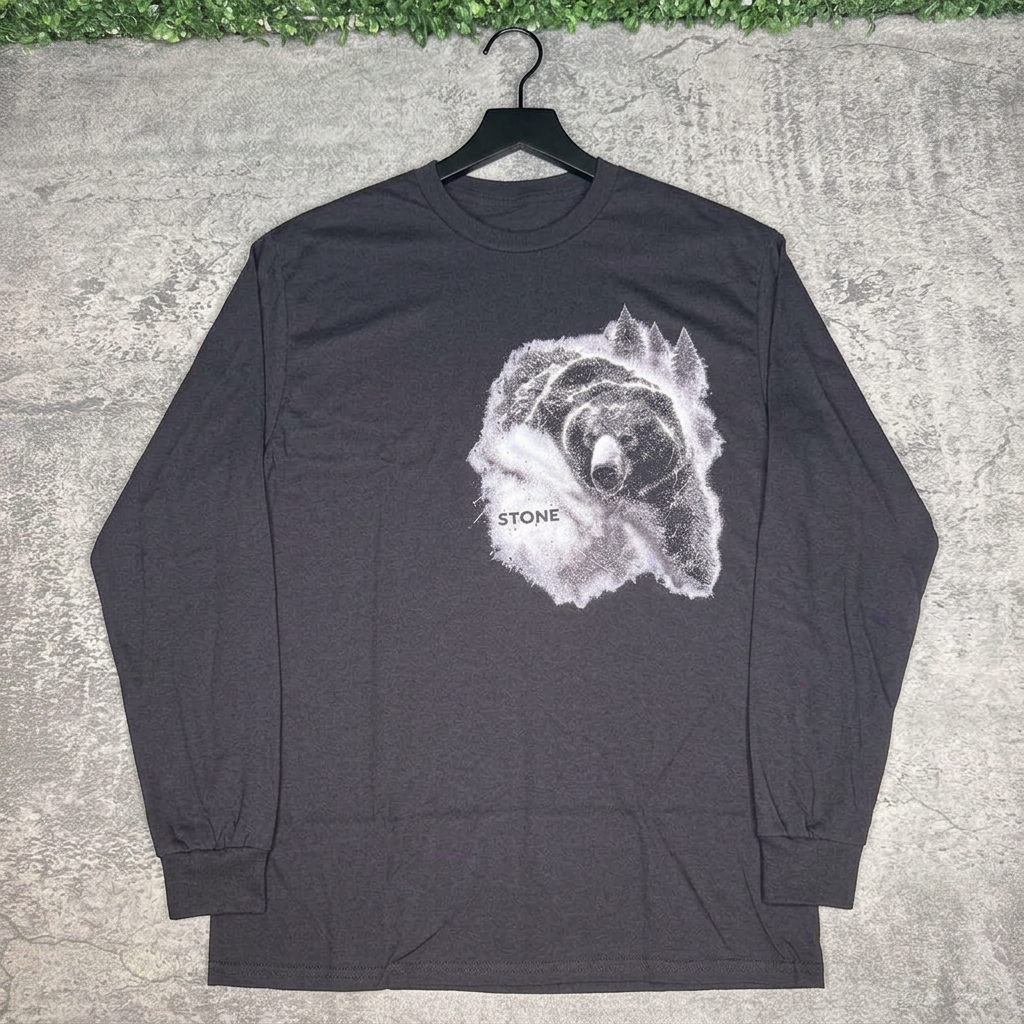 Forest Bear Black long sleeve hanger