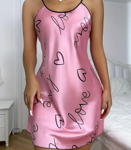 Women's Silky Satin Slip Nightdress for Cozy Nights