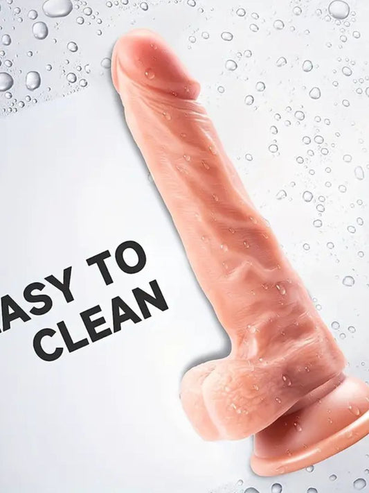 Ultra-Realistic 7.2" Silicone Dildo - Lifelike Pleasure