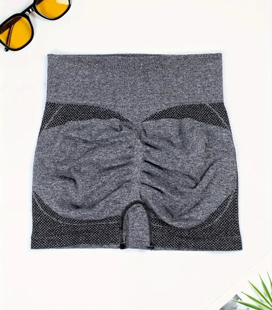 Comfortable and Supportive High-Waisted Seamless Yoga Shorts