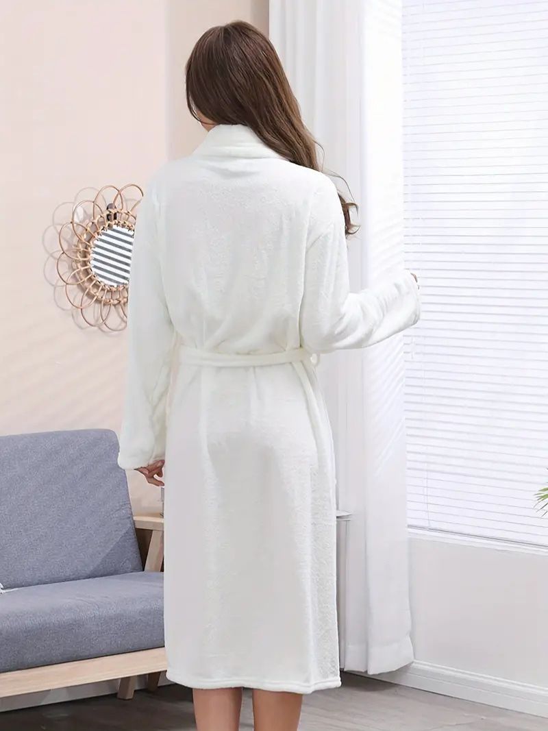 Snuggly Fleece Night Robe with Pockets