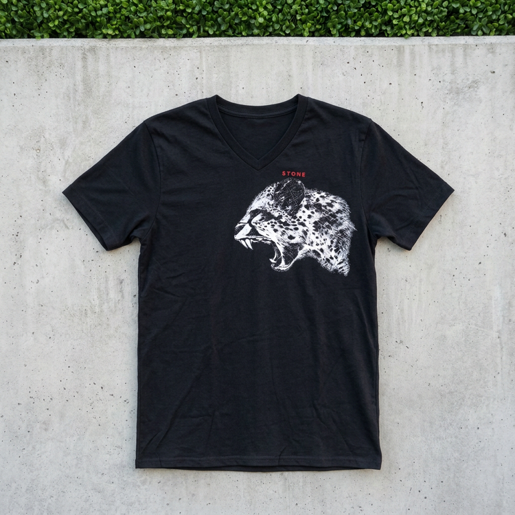 STONE Roaring Leopard men’s V-neck