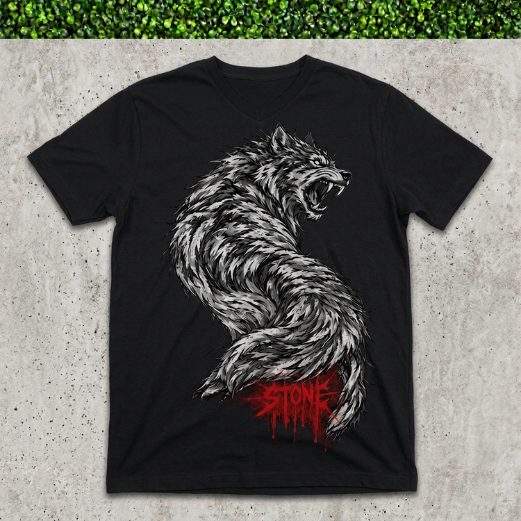 STONE Wolf men’s V-neck