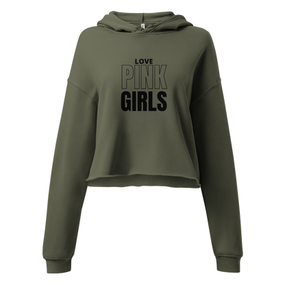 Military Green Crop Hoodie | Women's Cropped Sweatshirt