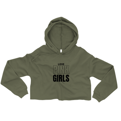 Military Green Crop Hoodie | Women's Cropped Sweatshirt