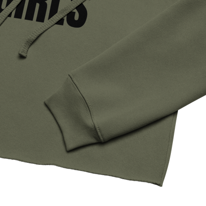 Military Green Crop Hoodie | Women's Cropped Sweatshirt