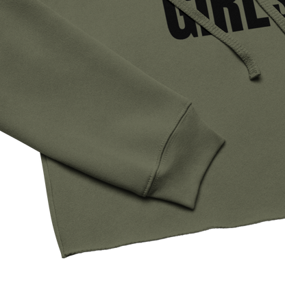 Military Green Crop Hoodie | Women's Cropped Sweatshirt